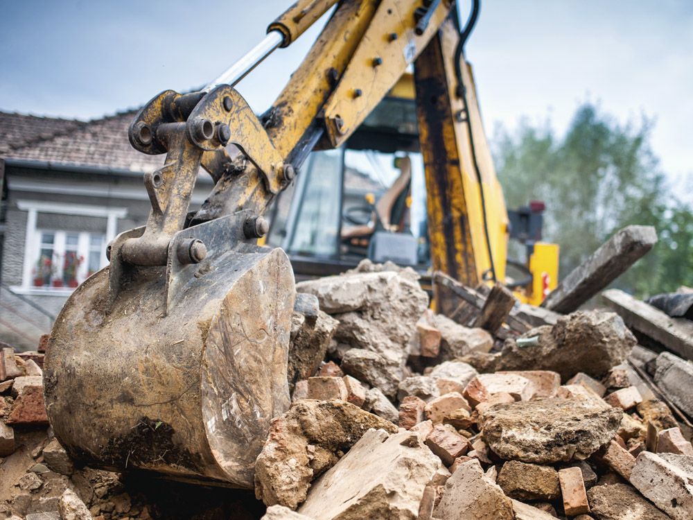 excavation of site